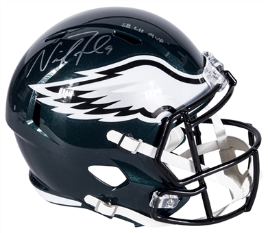 Nick Foles Signed & "SB LII MVP" Inscribed Philadelphia Eagles Super Bowl LII Champions Replica Helmet (JSA)